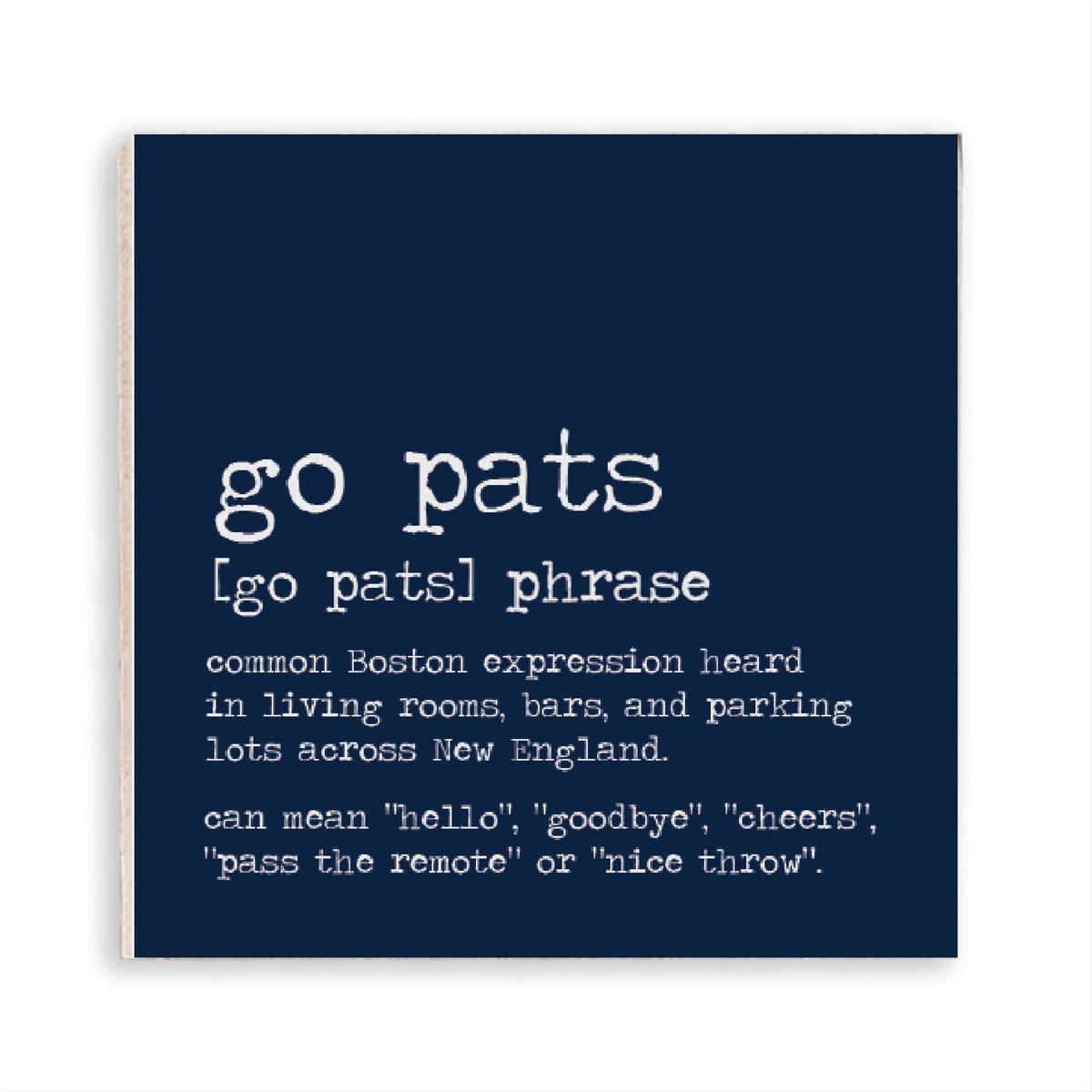 Go Pats Boston Expression Magnet