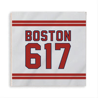 Boston 617 Red White Magnet