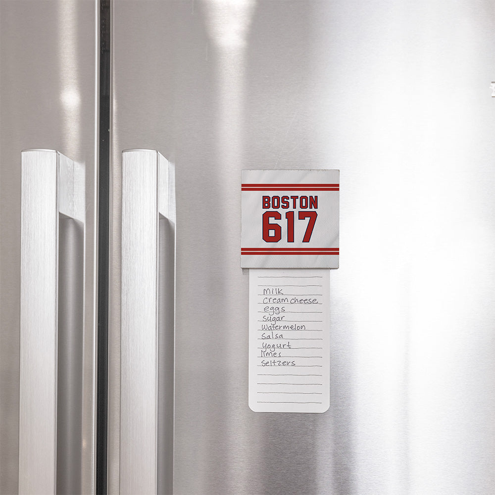 Boston 617 Red White Magnet