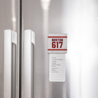 Boston 617 Red White Magnet