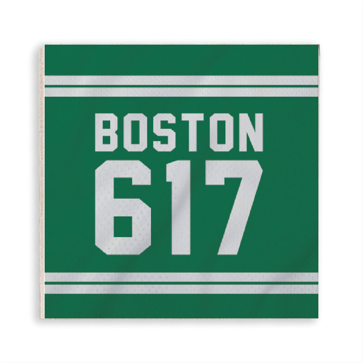 Boston 617 Green White Magnet
