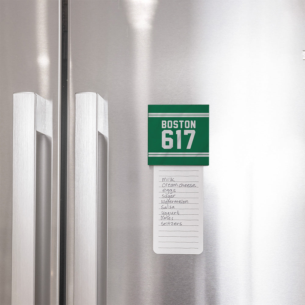 Boston 617 Green White Magnet