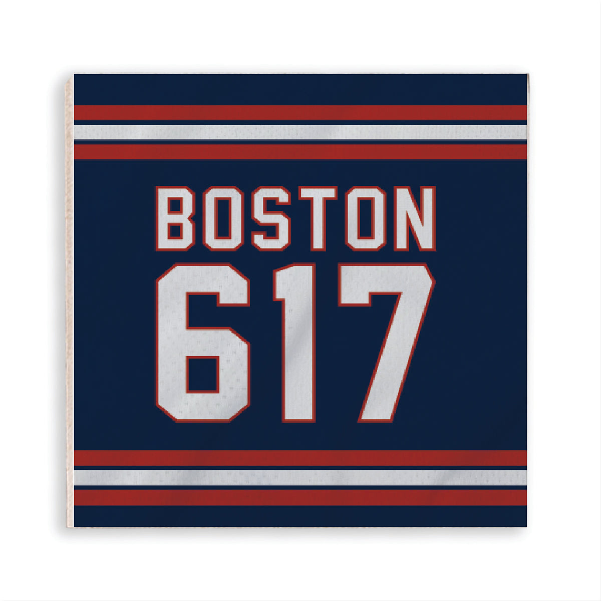 Boston 617 Blue Red Magnet