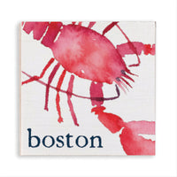 Watercolor Lobster Boston Magnet