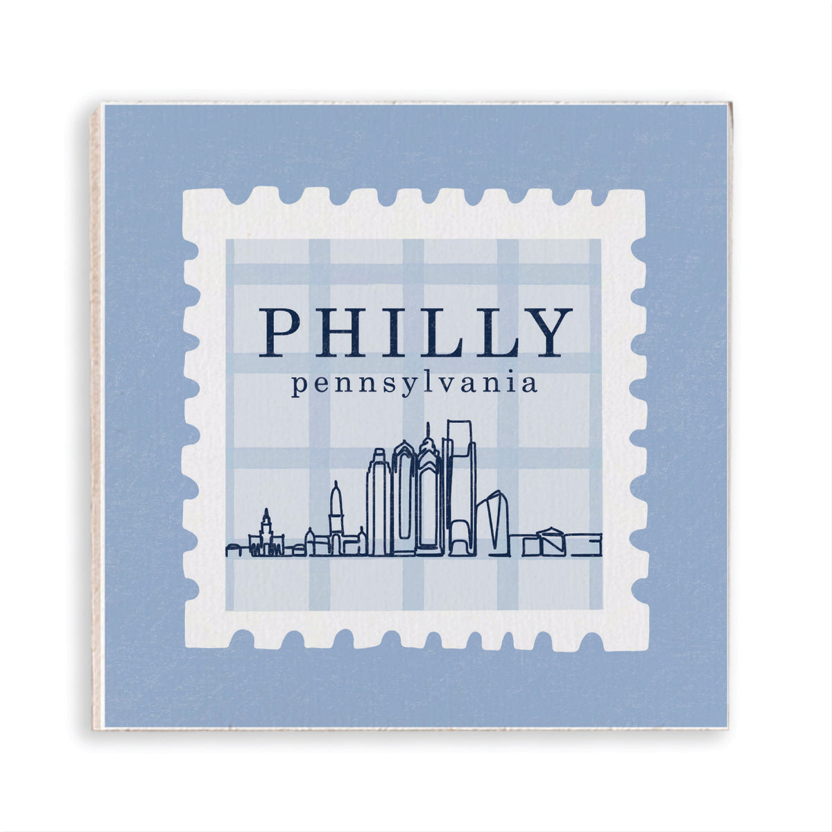 Philly Pennsylvania Blue Stamp Magnet