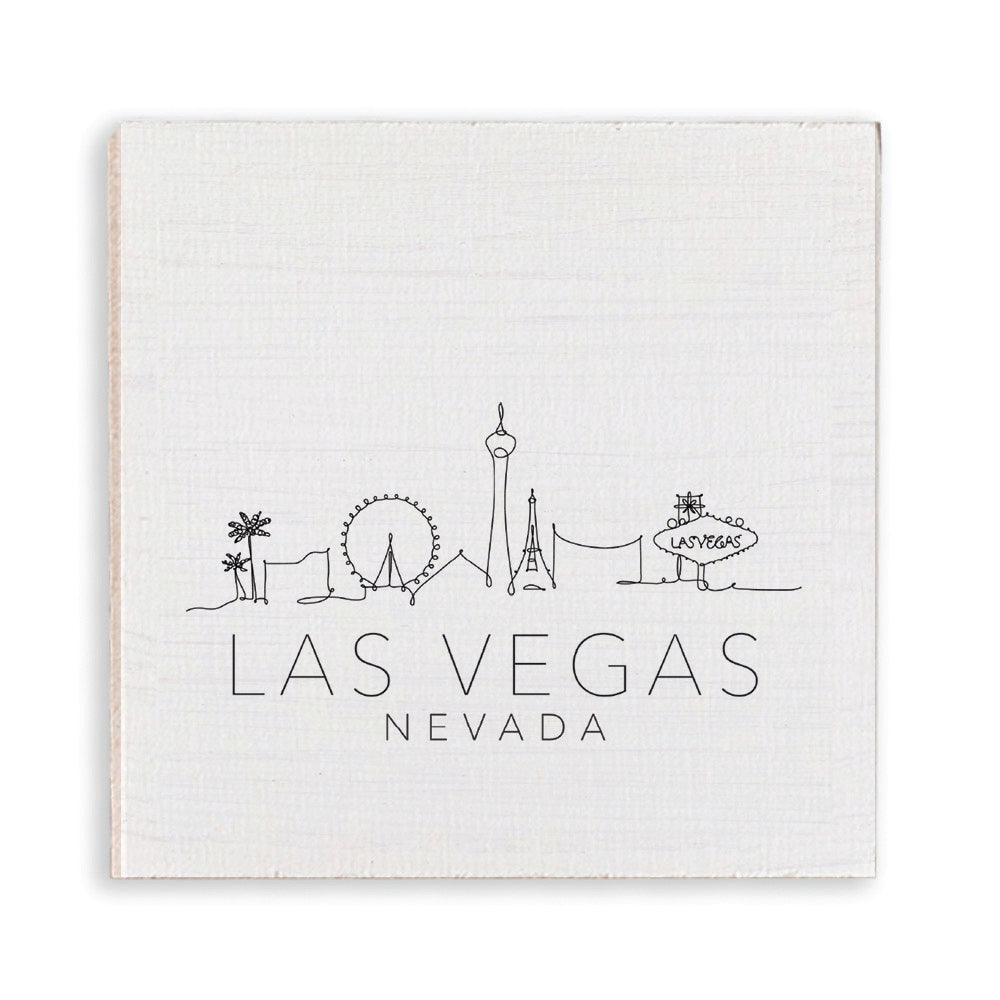 Las Vegas Skyline Sketch Magnet