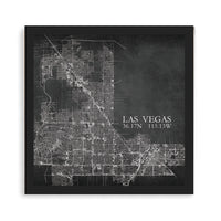 Las Vegas Coordinates In Black Magnet
