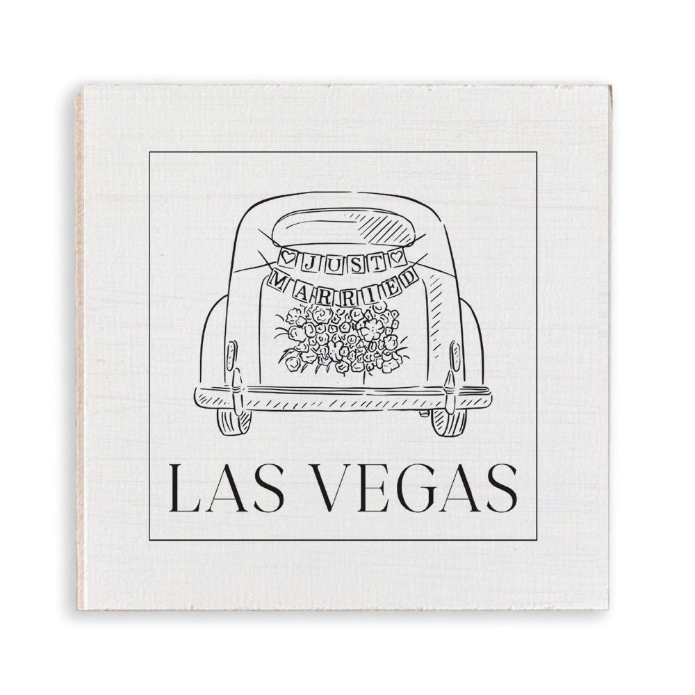 Just Married Las Vegas Magnet