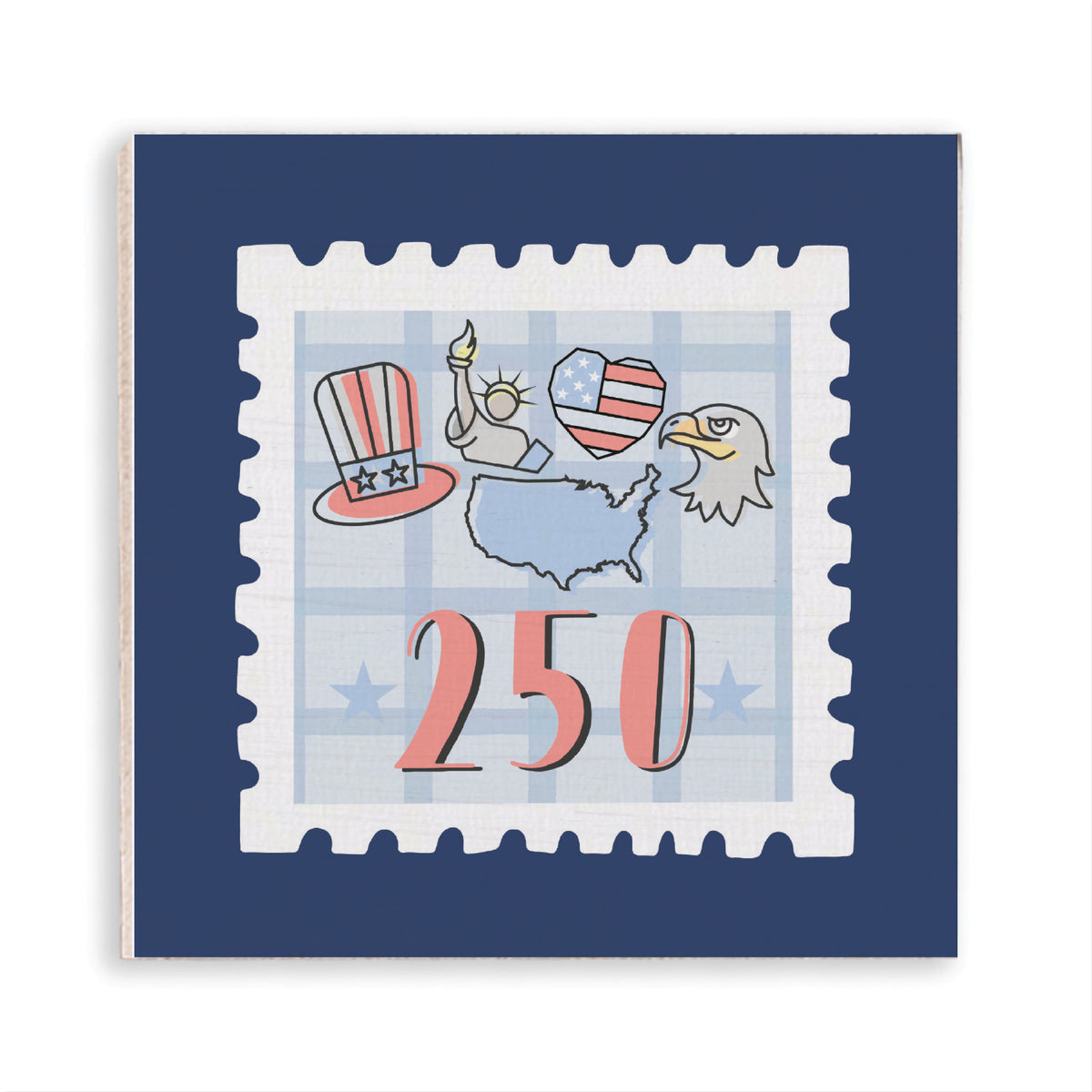 America 250 In Stamp Magnet