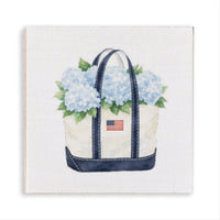 Hydrangea Flag Boat Tote Magnet