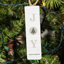 Load image into Gallery viewer, Joy Christmas Tree Rectangle Ornament
