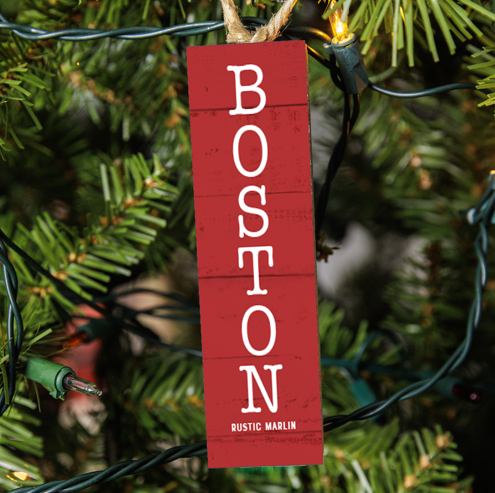 Personalized Red Ornament