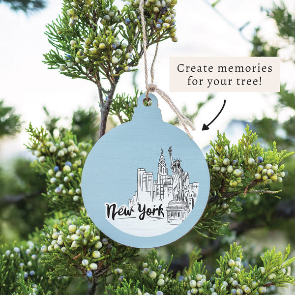 New York City Outline Ornament