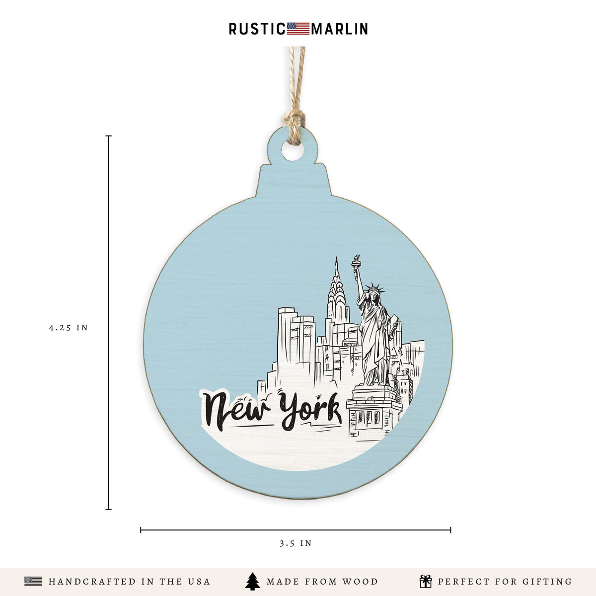 New York City Outline Ornament