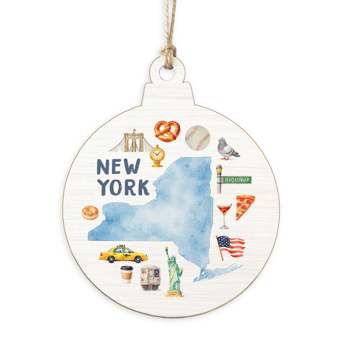 New York State Icons Ornament