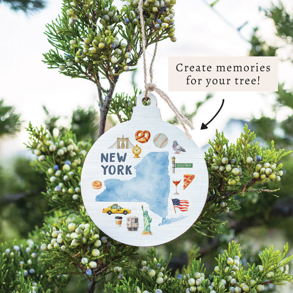 New York State Icons Ornament