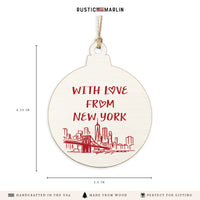 With Love From New York Ornament