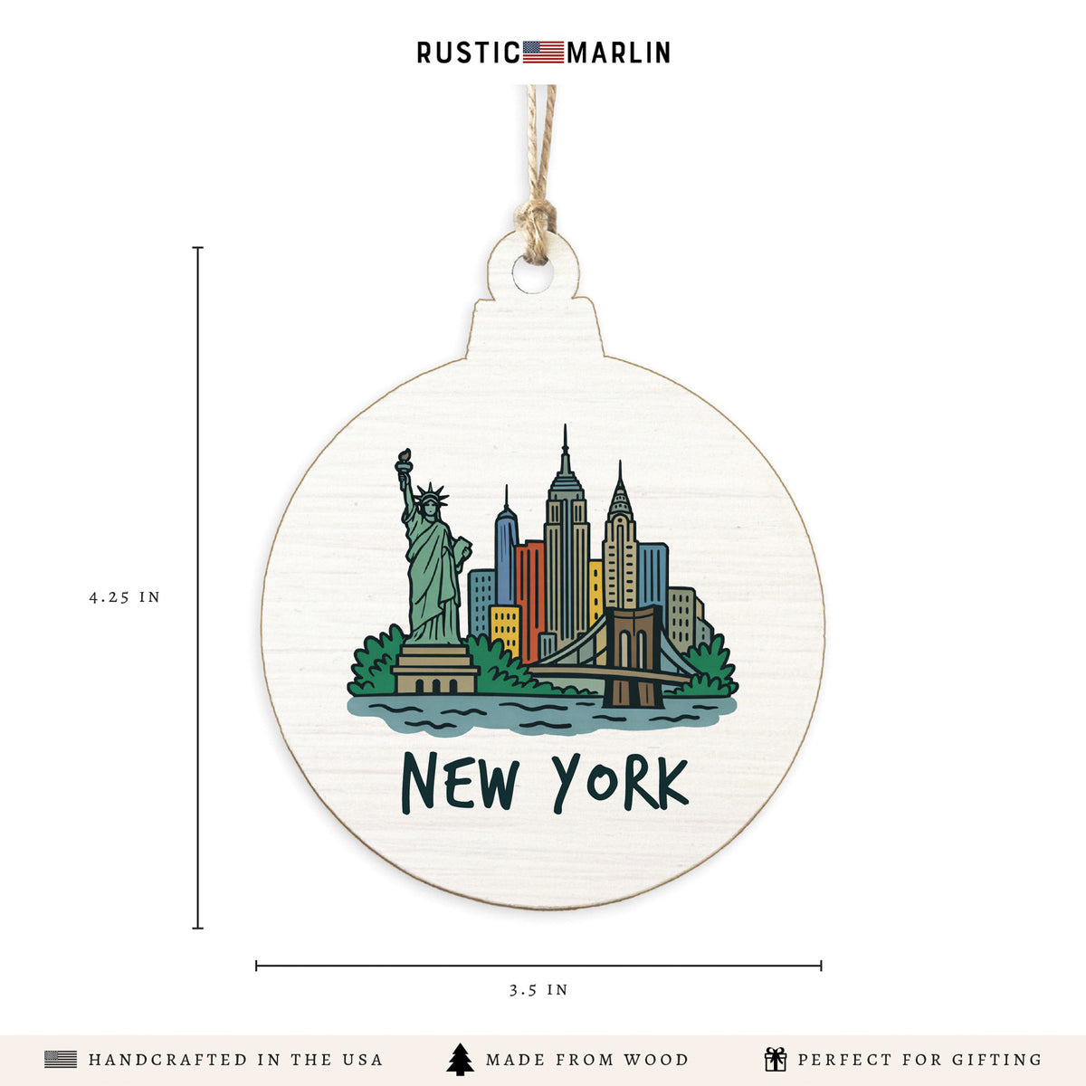 New York Cityscape Ornament