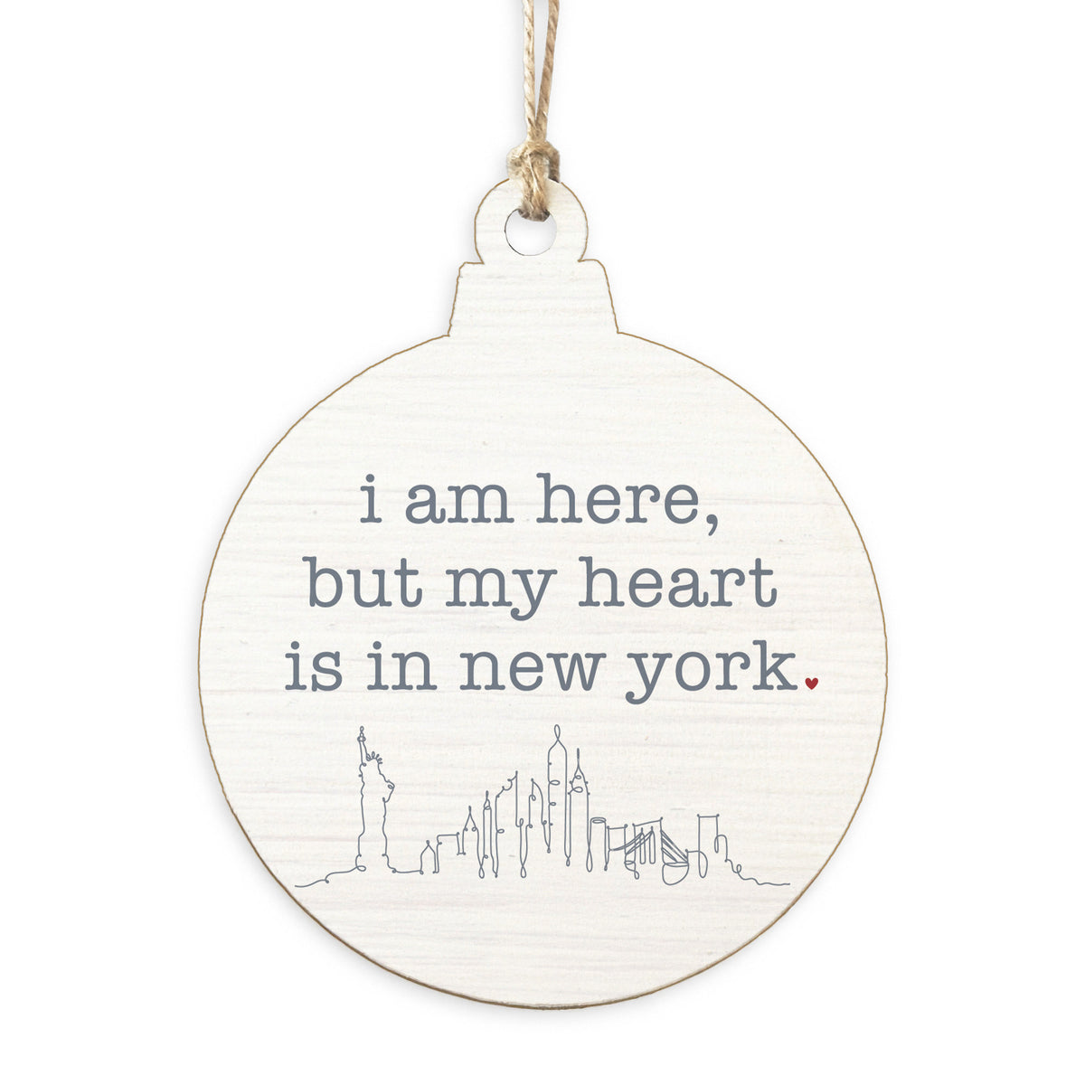 My Heart Is In New York Ornament