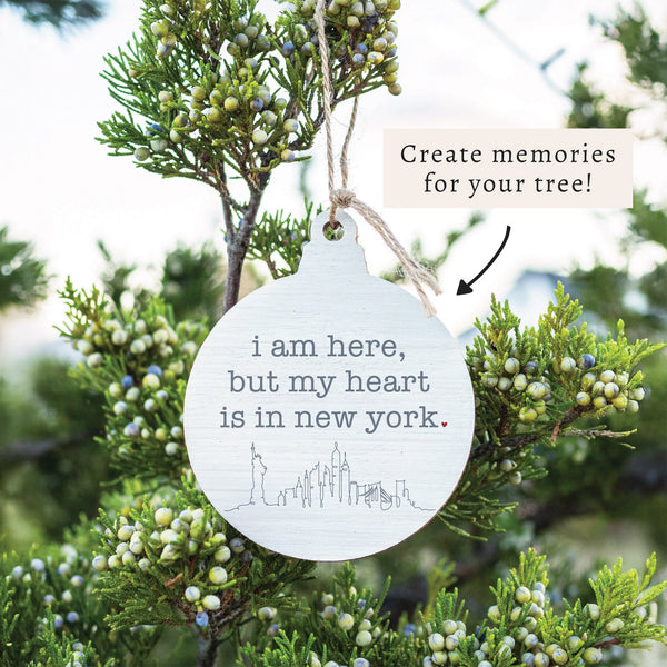 My Heart Is In New York Ornament