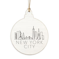New York Line Art Ornament