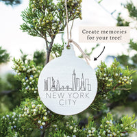 New York Line Art Ornament