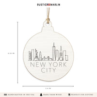 New York Line Art Ornament