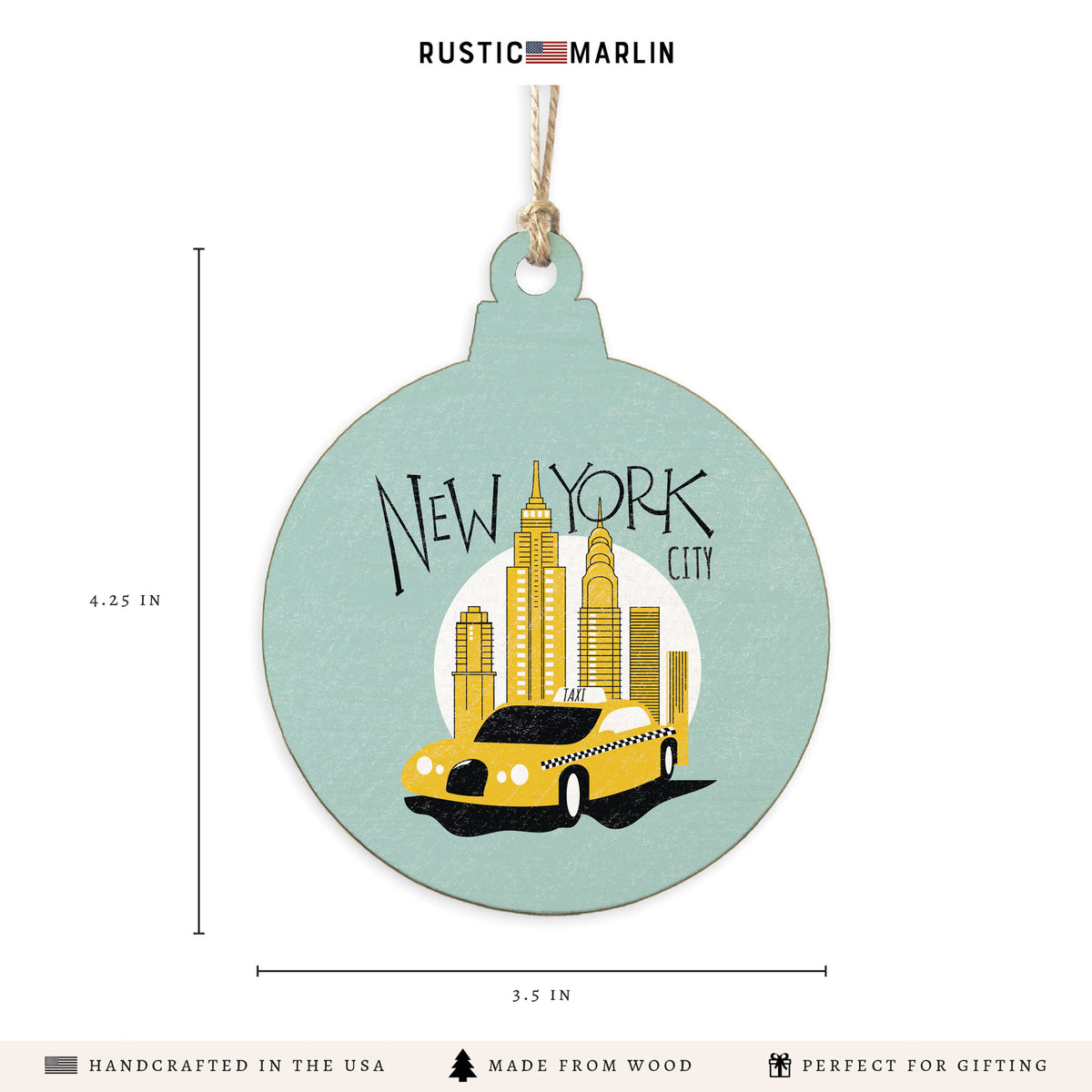 New York City Taxi Ornament
