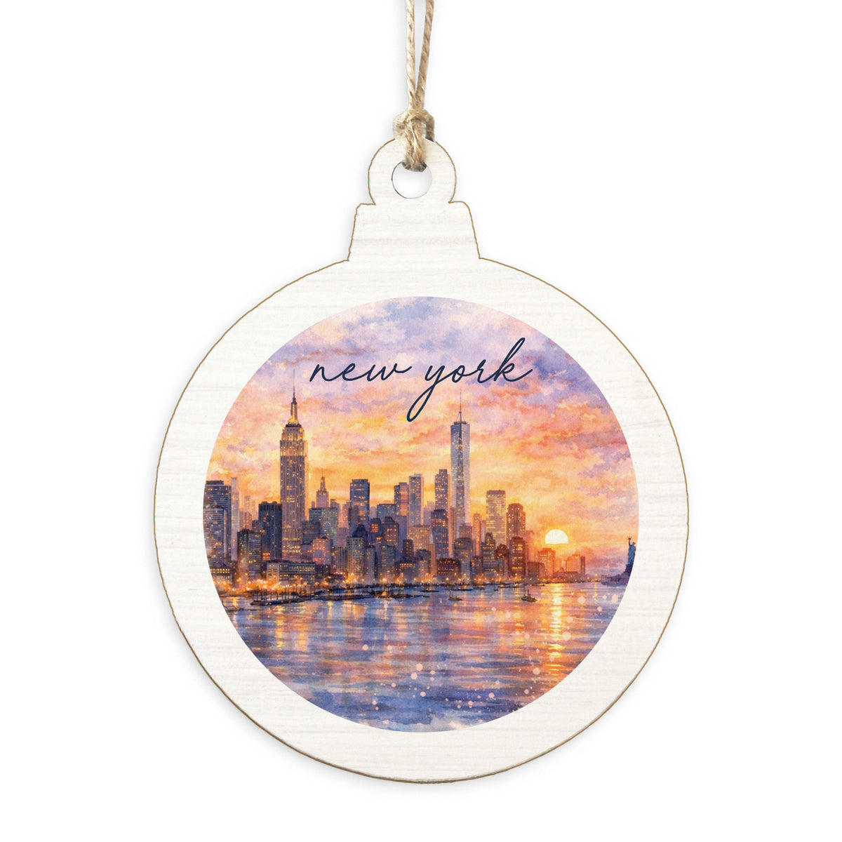 New York Sunset Ornament