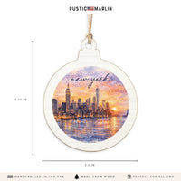 New York Sunset Ornament