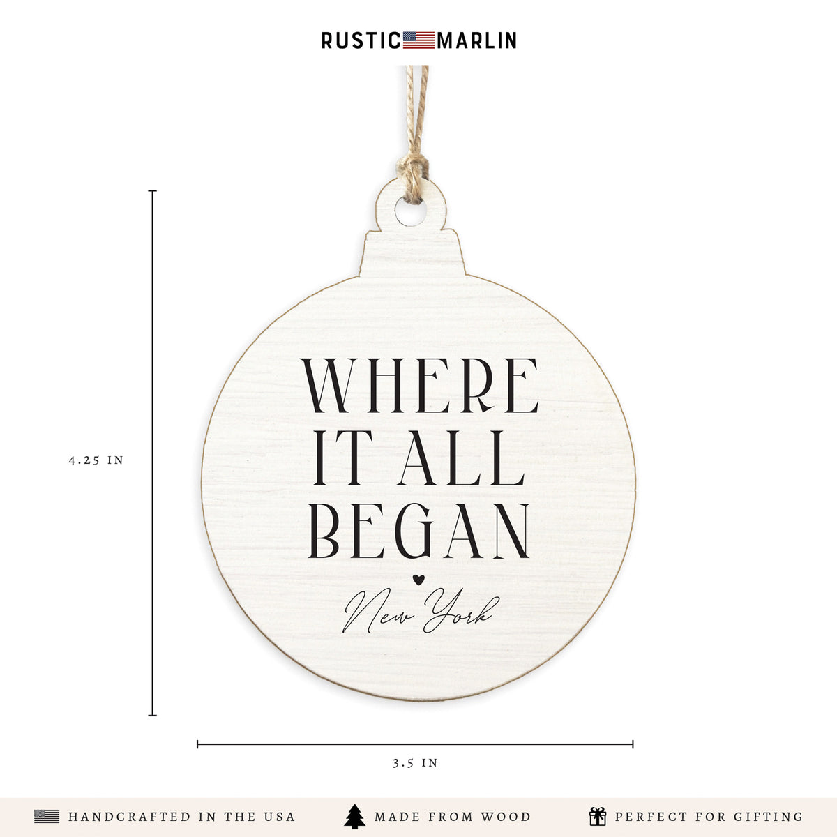 New York Where It All Began Ornament