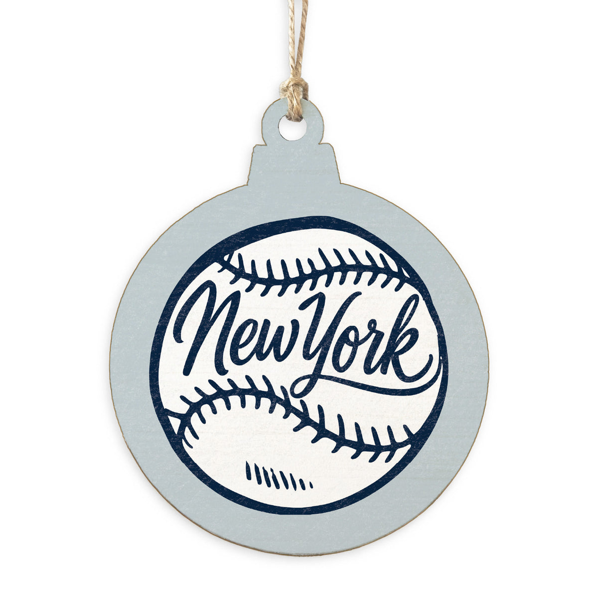 New York Baseball Ornament