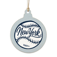 New York Baseball Ornament