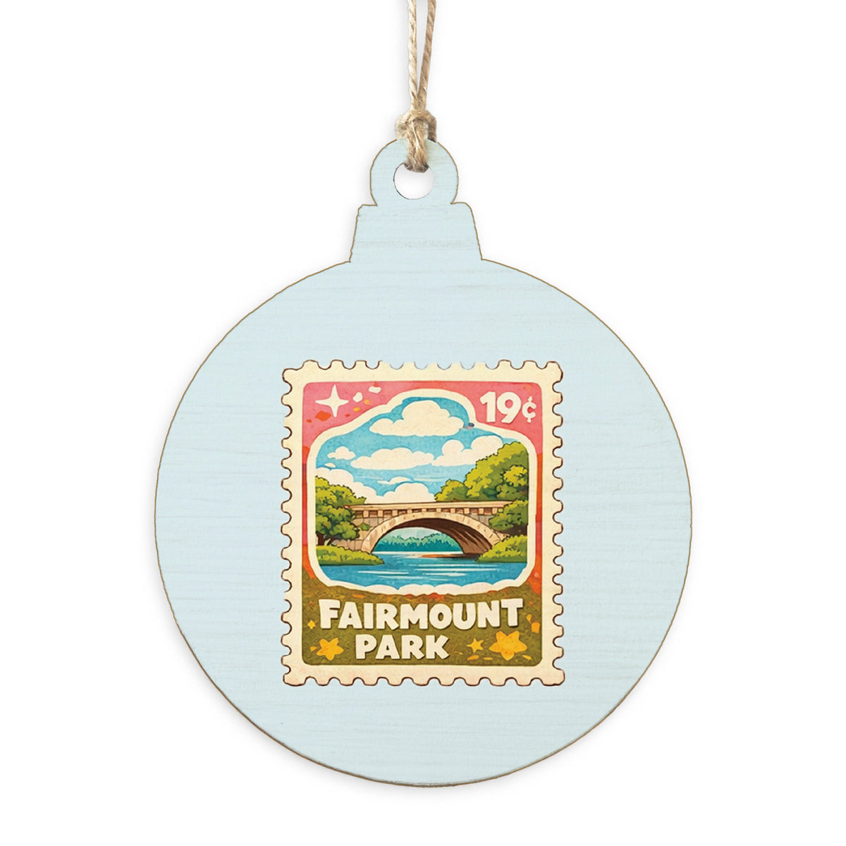 Philly Fairmount Stamp Ornament
