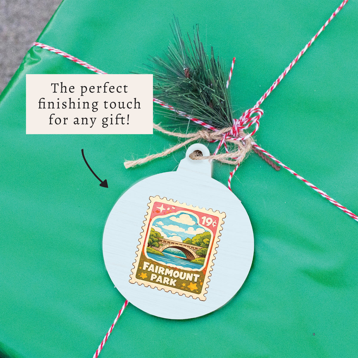 Philly Fairmount Stamp Ornament
