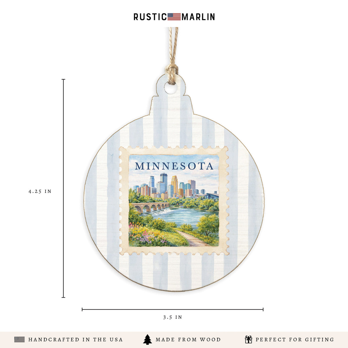 Minnesota Stamp Ornament