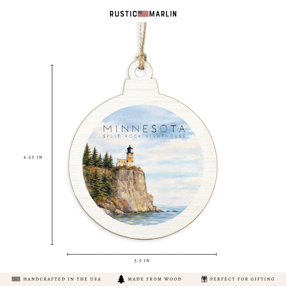 Minnesota Split Rock Light- house Ornament