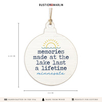 Minnesota Memories At The Lake Ornament