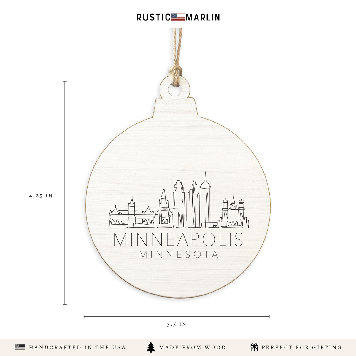 Minneapolis Skyline Ornament