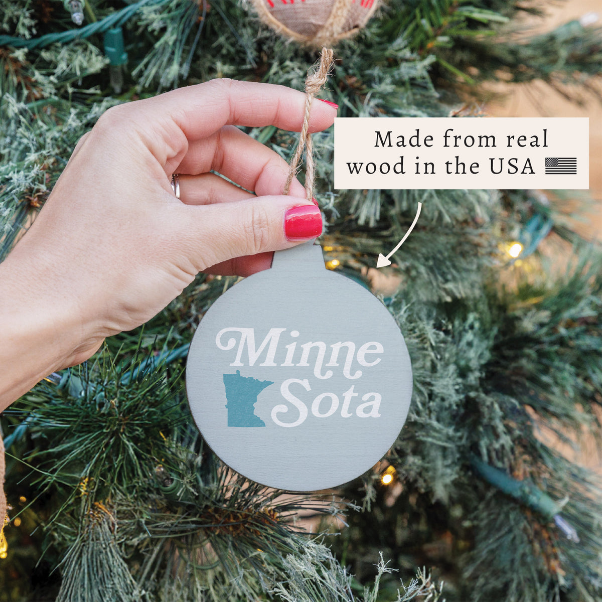 Minnesota Teal Ornament