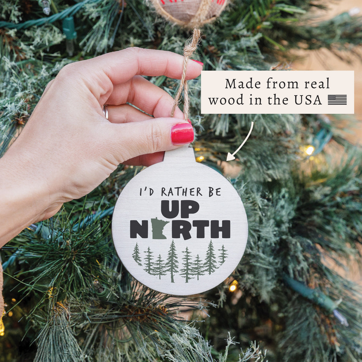 Minnesota Up North Ornament