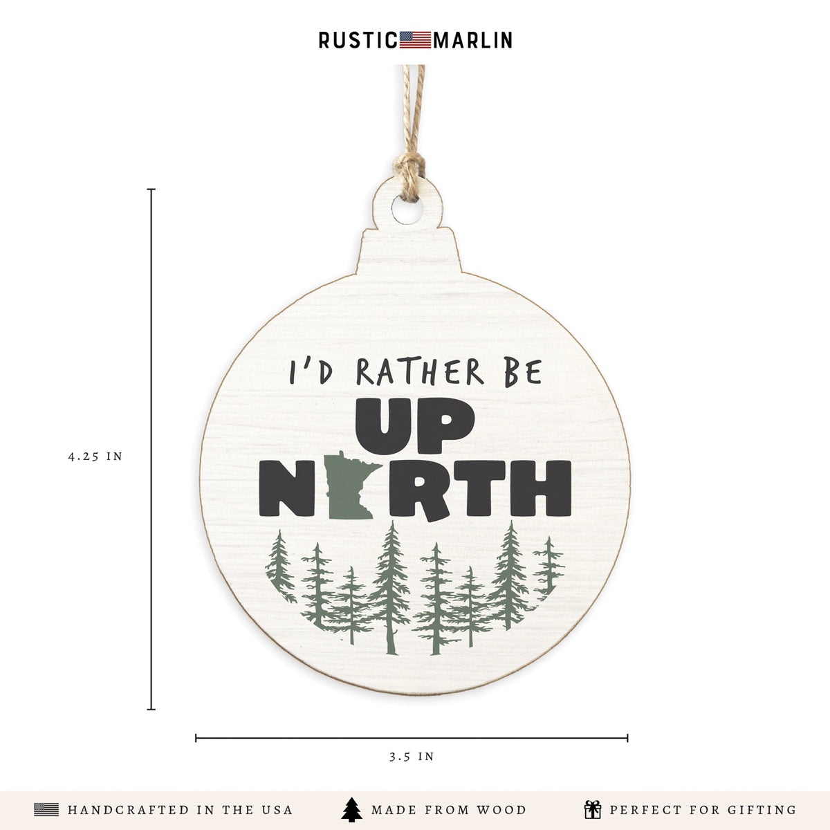 Minnesota Up North Ornament