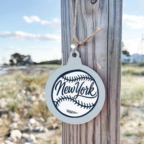 New York Baseball Ornament
