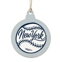 New York Baseball Ornament