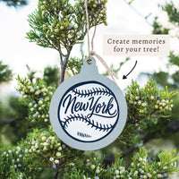 New York Baseball Ornament
