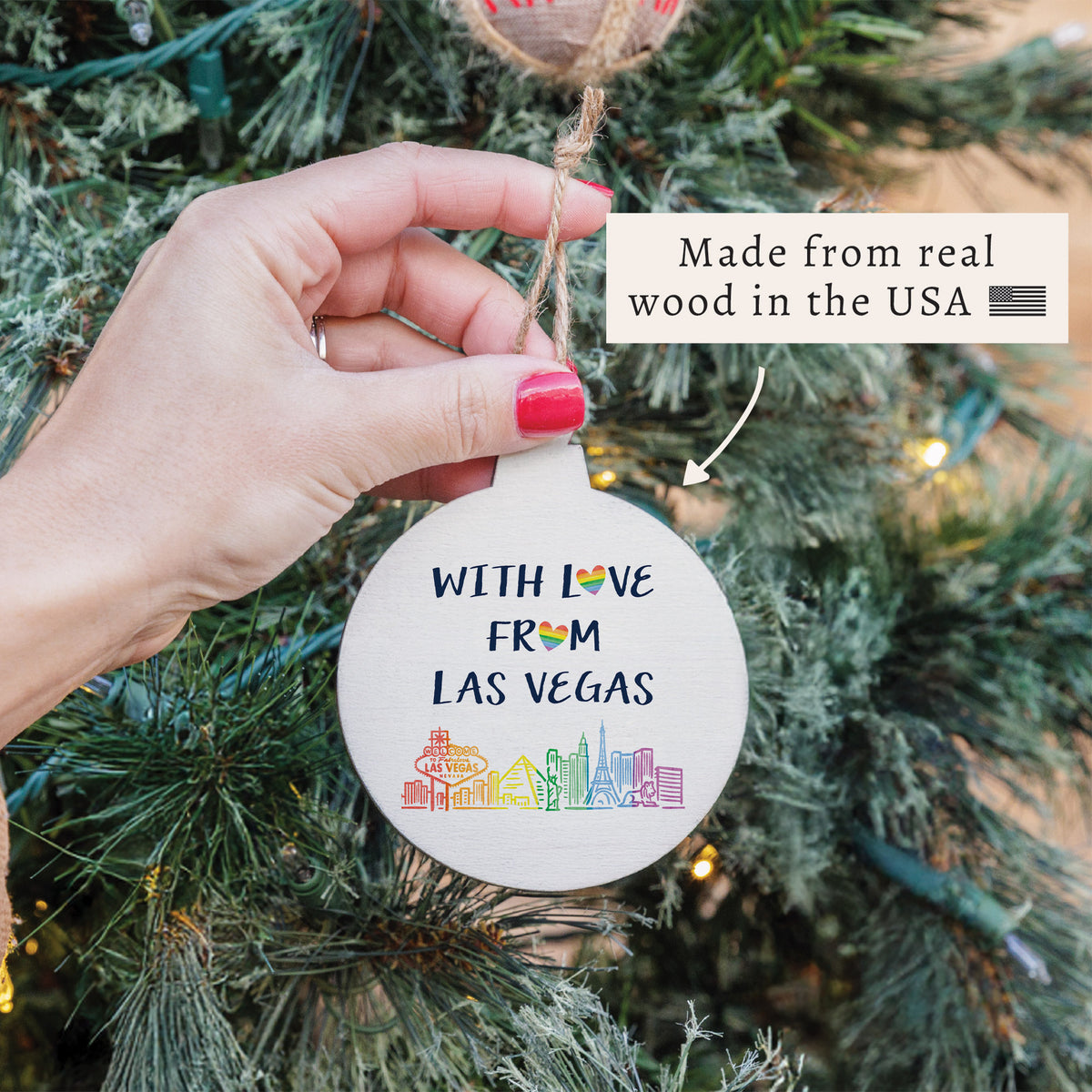 With Love From Las Vegas Pride Ornament