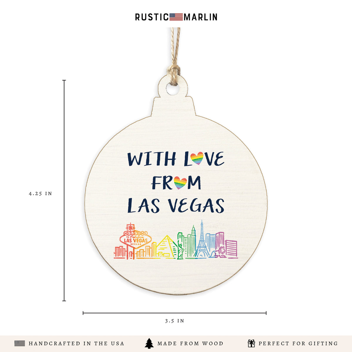 With Love From Las Vegas Pride Ornament