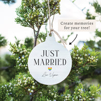 Las Vegas Just Married Pride Ornament
