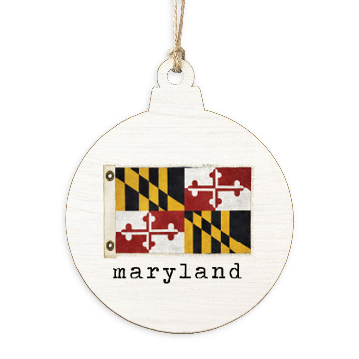 Maryland Vintage Flag Ornament