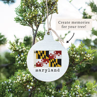 Maryland Vintage Flag Ornament